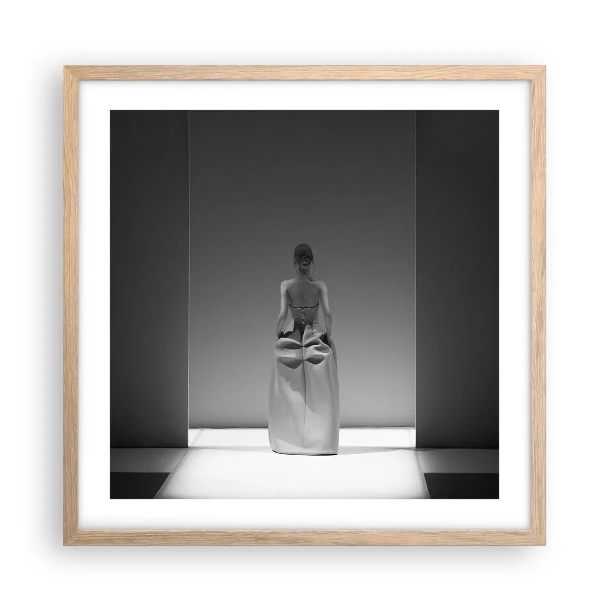 Poster in cornice rovere chiaro - Semplicità raffinata - 50x50 cm