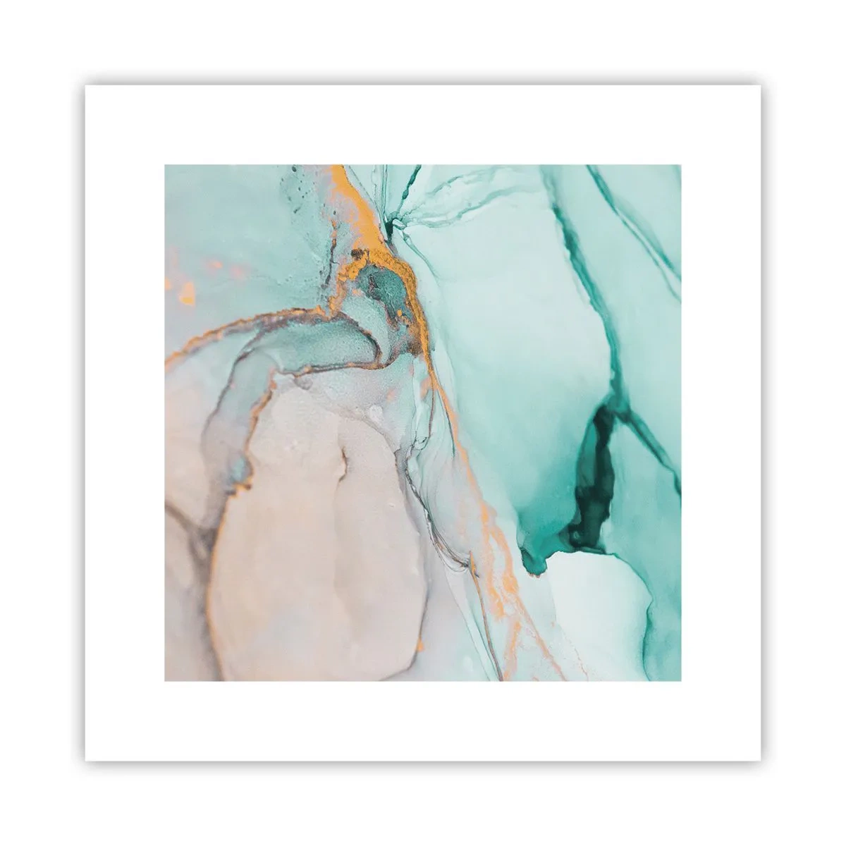Poster - Danza di forme e colori - 30x30 cm