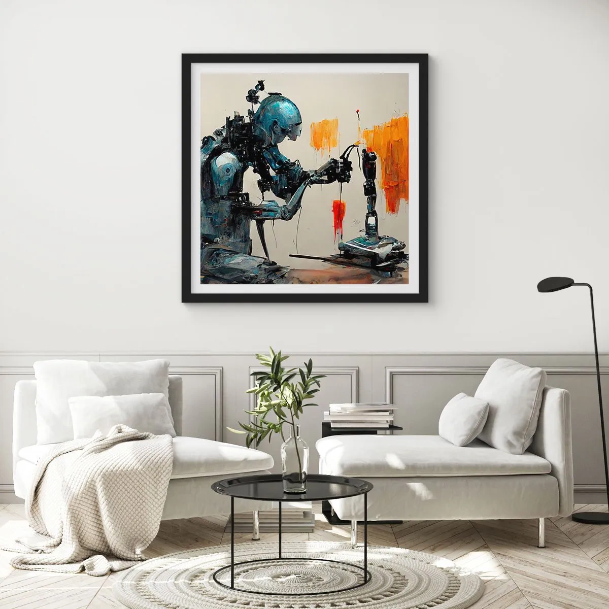 Poster in cornice nera - È già domani... - 50x50 cm