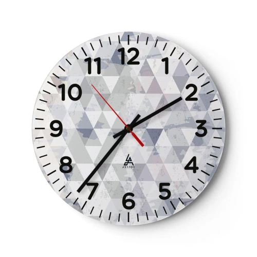 Orologio da parete - Orologio in Vetro - Al ritmo di tre - 30x30 cm