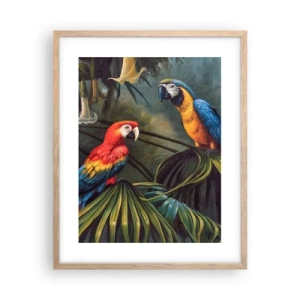 Poster in cornice rovere chiaro - Romanticità ai tropici - 40x50 cm