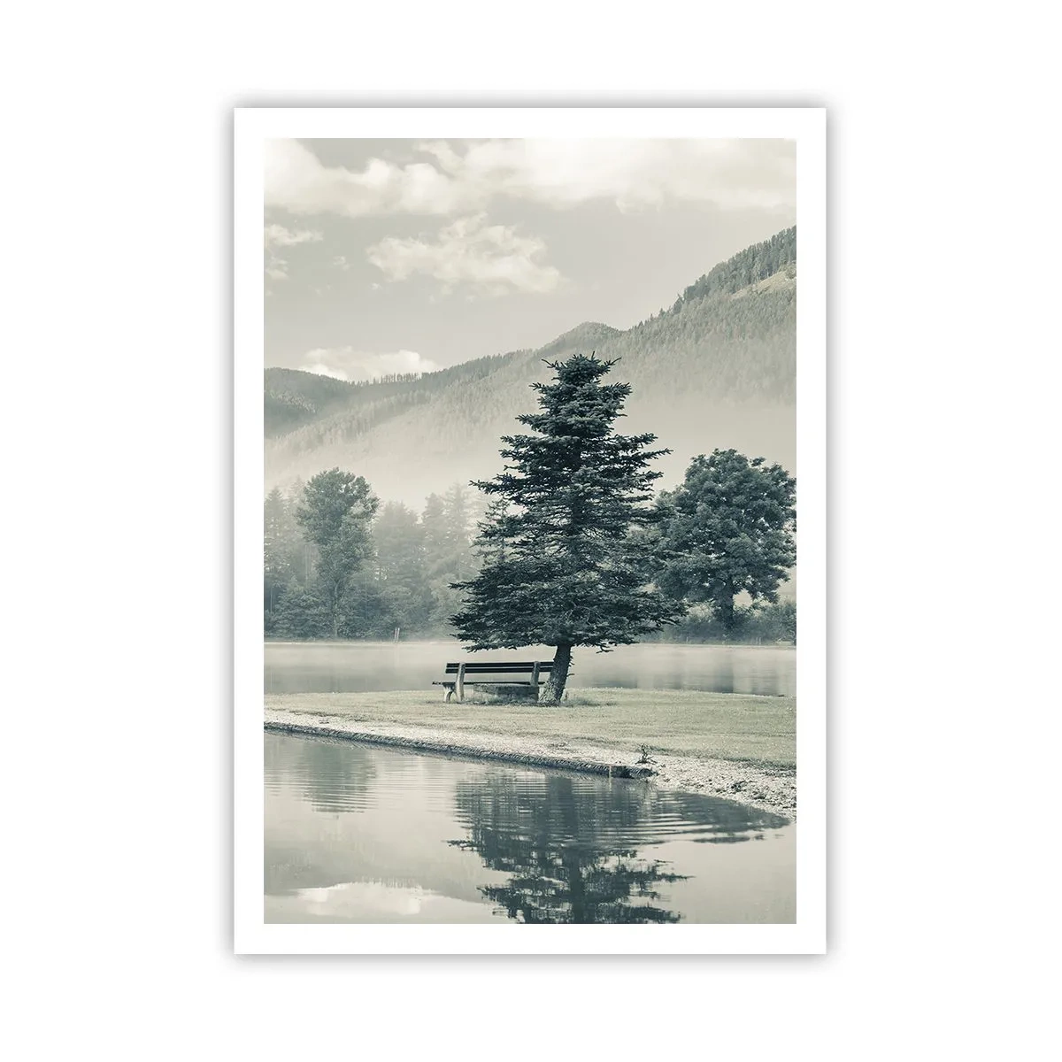Poster - Il lago dorme ancora - 70x100 cm