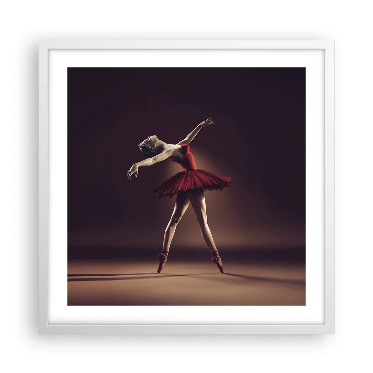 Poster in cornice bianca - Prima ballerina - 50x50 cm