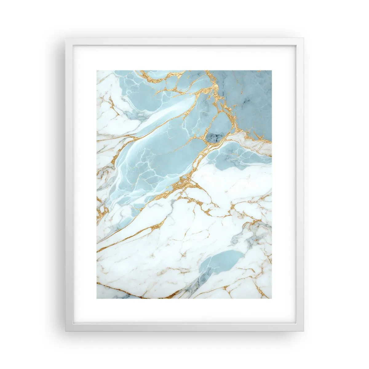 Poster in cornice bianca - La ricchezza della pietra - 40x50 cm