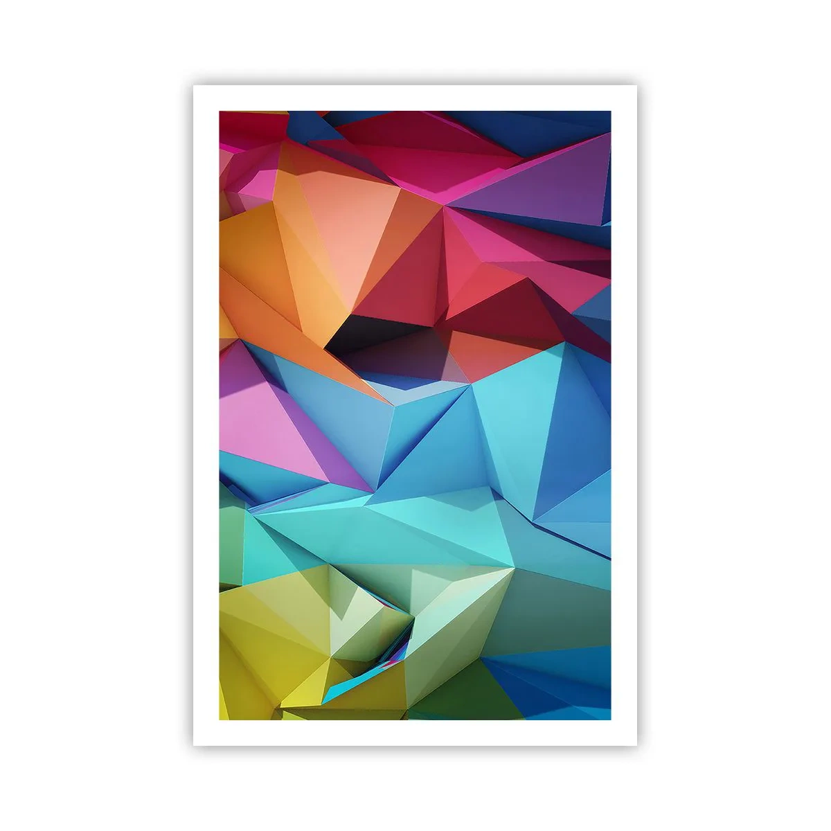 Poster - Origami arcobaleno - 61x91 cm