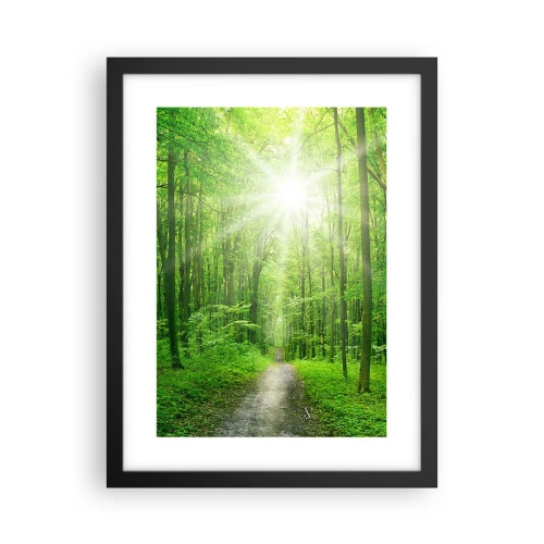 Poster in cornice nera - Cattedrale verde - 30x40 cm