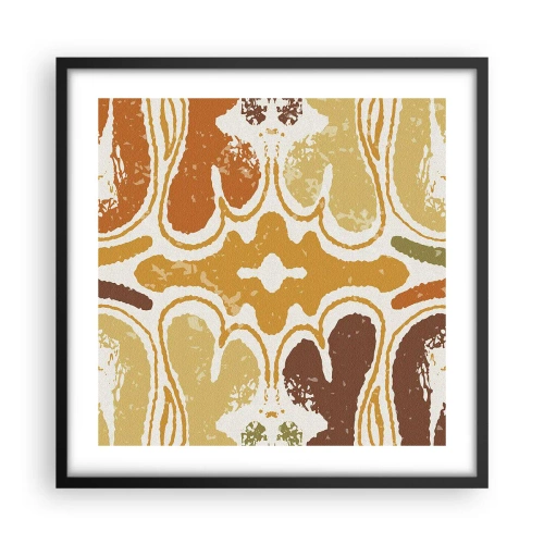 Poster in cornice nera - Astrazione sentimentale - 50x50 cm