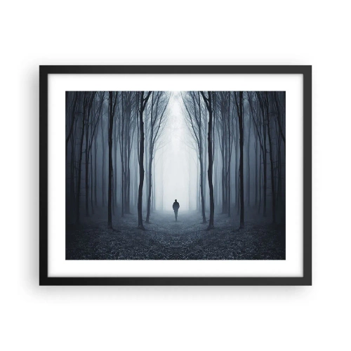 Poster in cornice nera - E tutto è semplice e chiaro - 50x40 cm