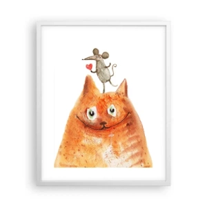 Poster in cornice bianca - I paradossi dell'amore - 40x50 cm