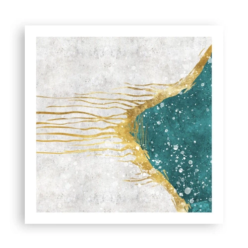 Poster - Flusso dorato - 60x60 cm