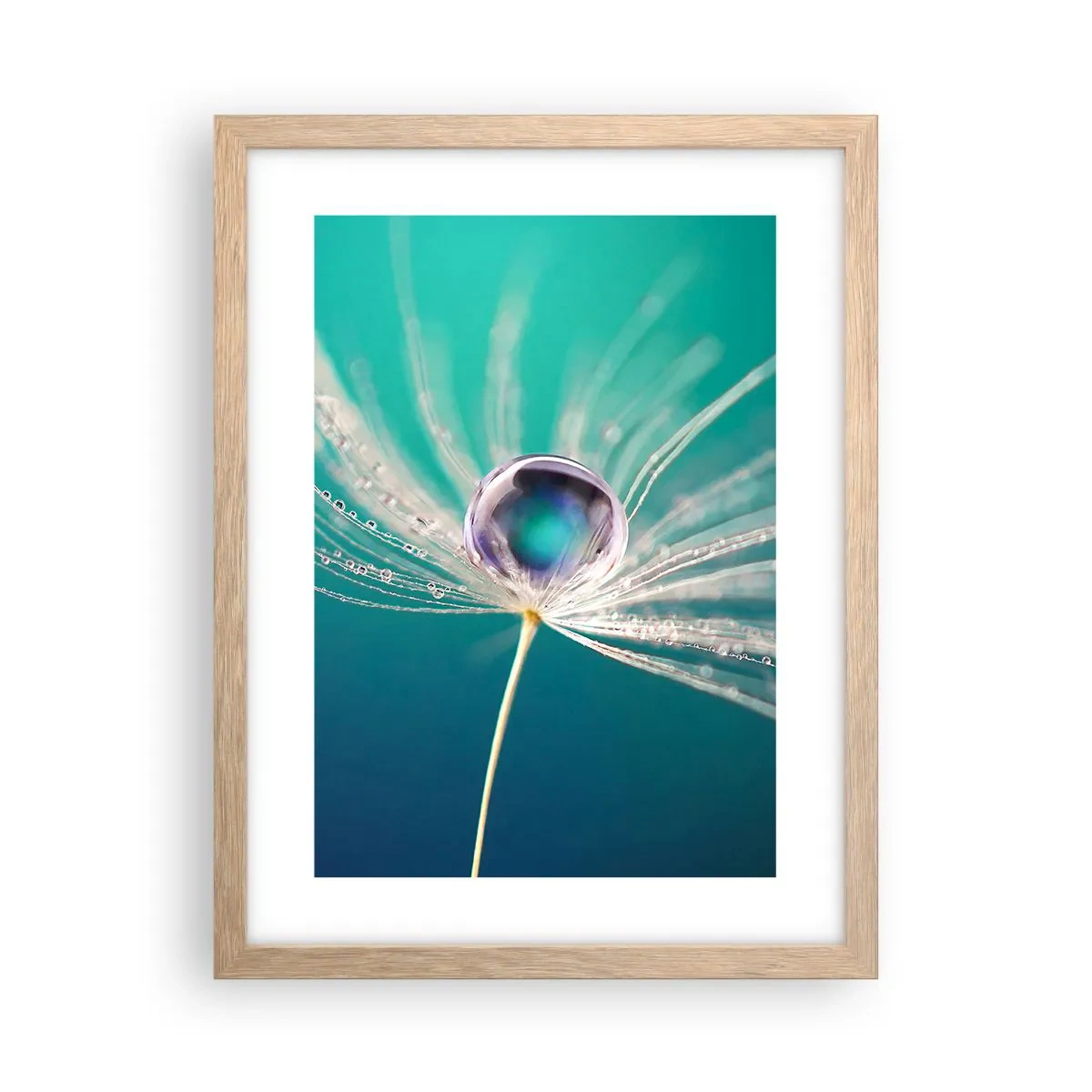 Poster in cornice rovere chiaro - Attimo mistico - 30x40 cm