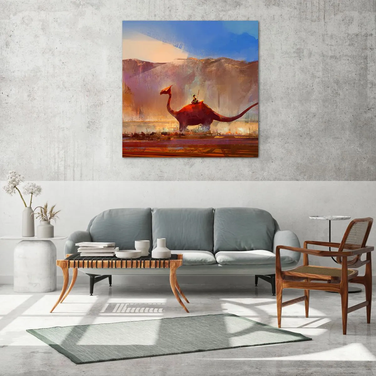 Quadro su vetro - Se non si fossero estinti - 30x30 cm