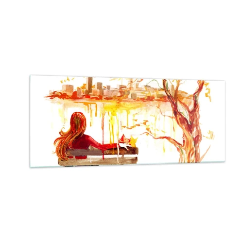 Quadro su vetro - Un momento di riflessione - 100x40 cm