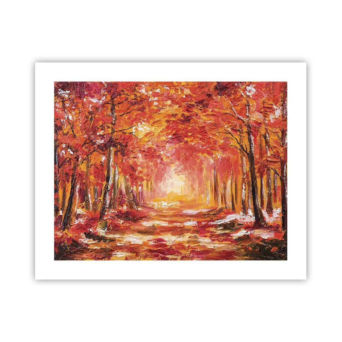 Poster - Foresta di rame - 50x40 cm