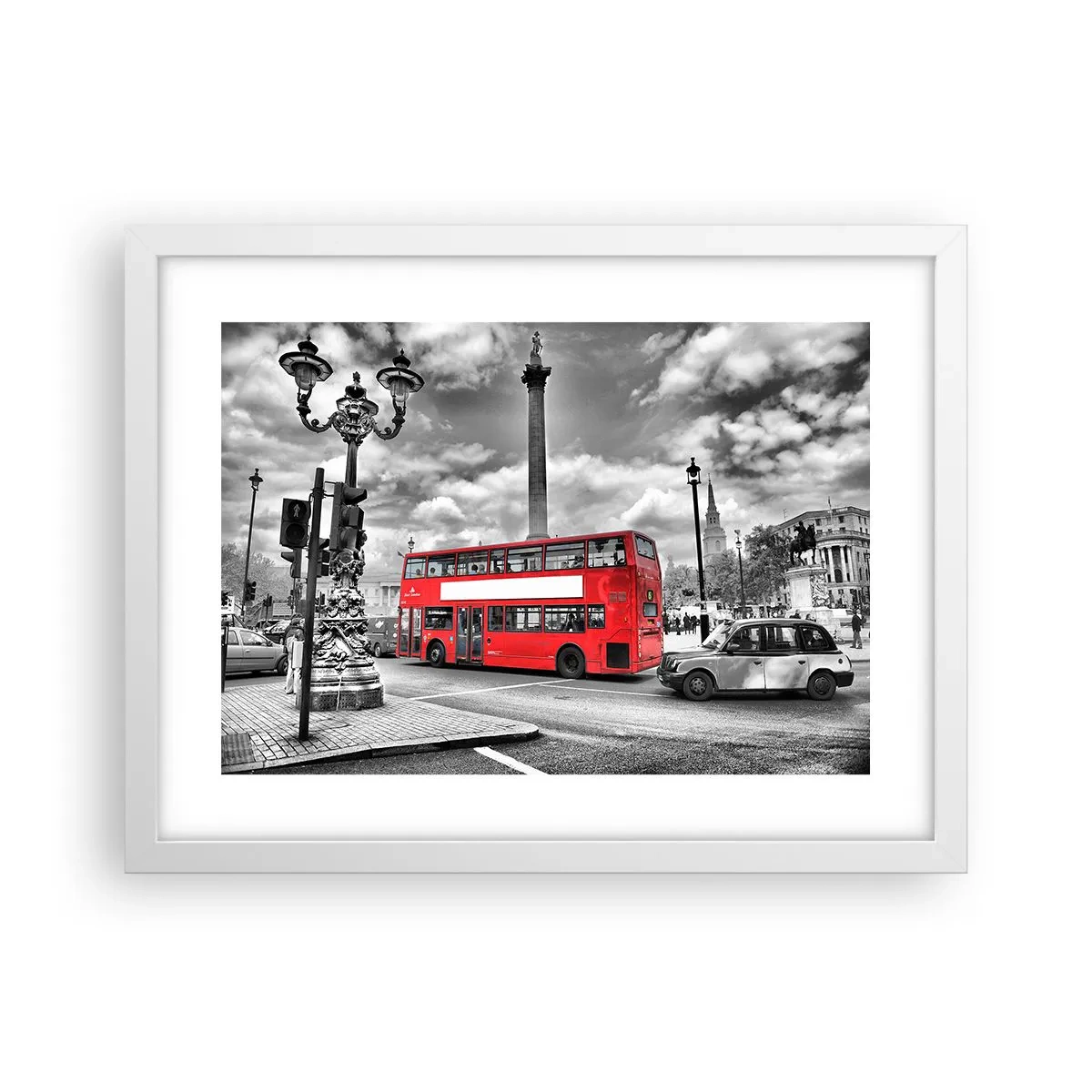 Poster in cornice bianca - Il vero flusso sanguigno della città - 40x30 cm