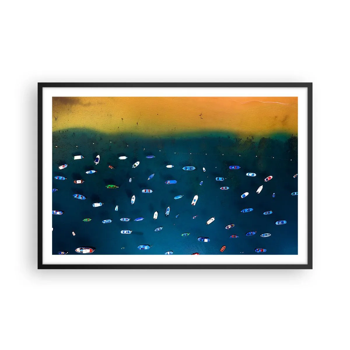 Poster in cornice nera - Il gioco delle vacanze - 91x61 cm