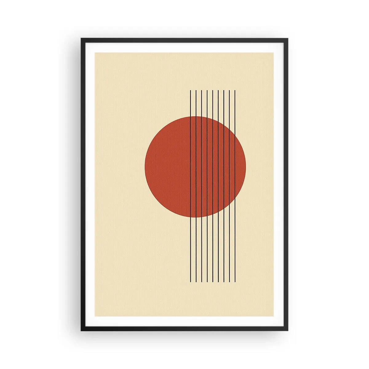 Poster in cornice nera - Nel cerchio e oltre - 70x100 cm