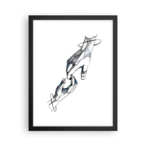 Poster in cornice nera - Buon gesto - 30x40 cm