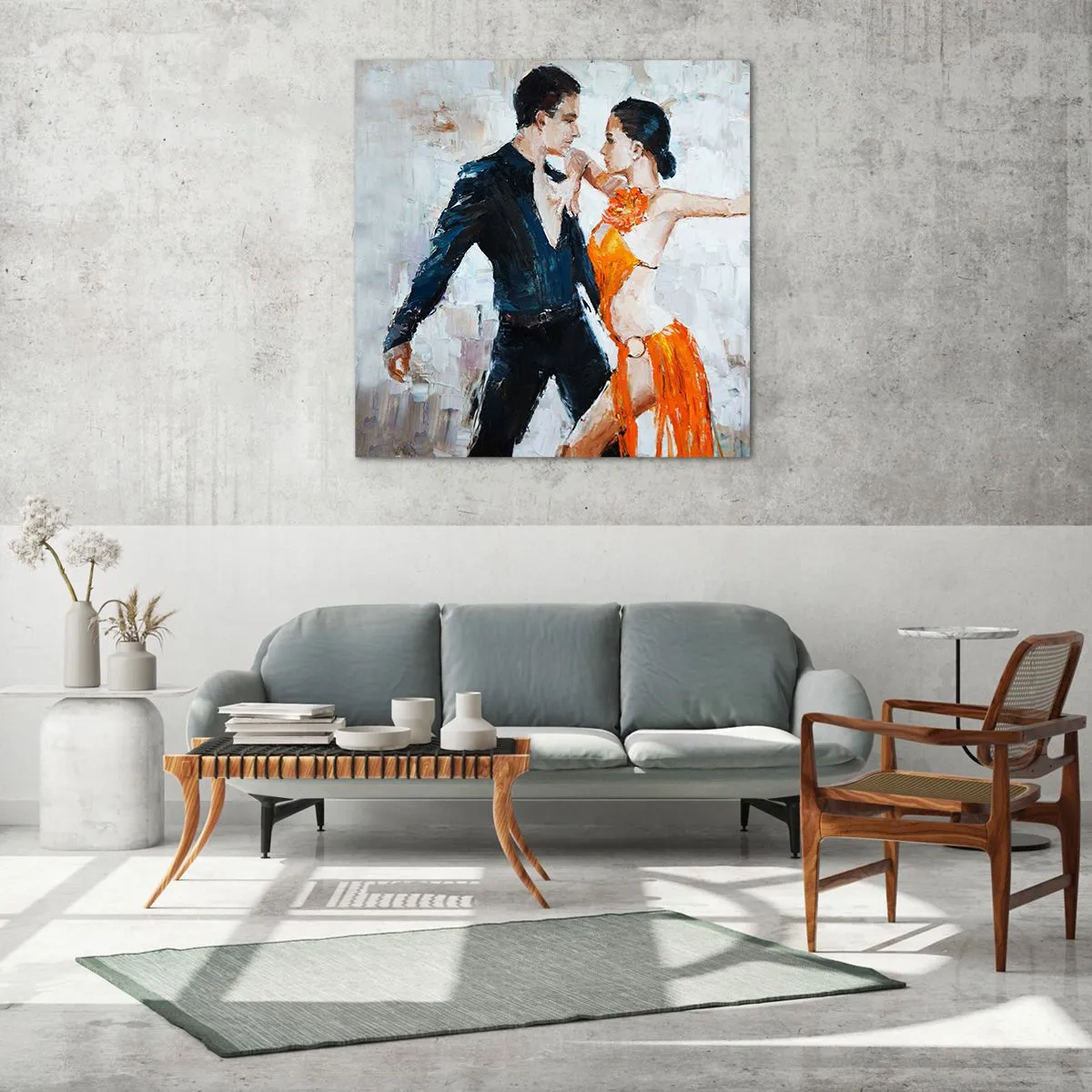 Quadro su vetro - Dirty dancing - 50x50 cm