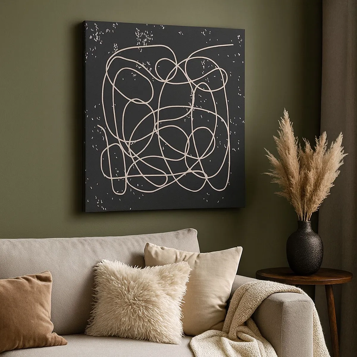 Quadro su tela - Stampe su Tela - Il caos dei pensieri - 30x30 cm