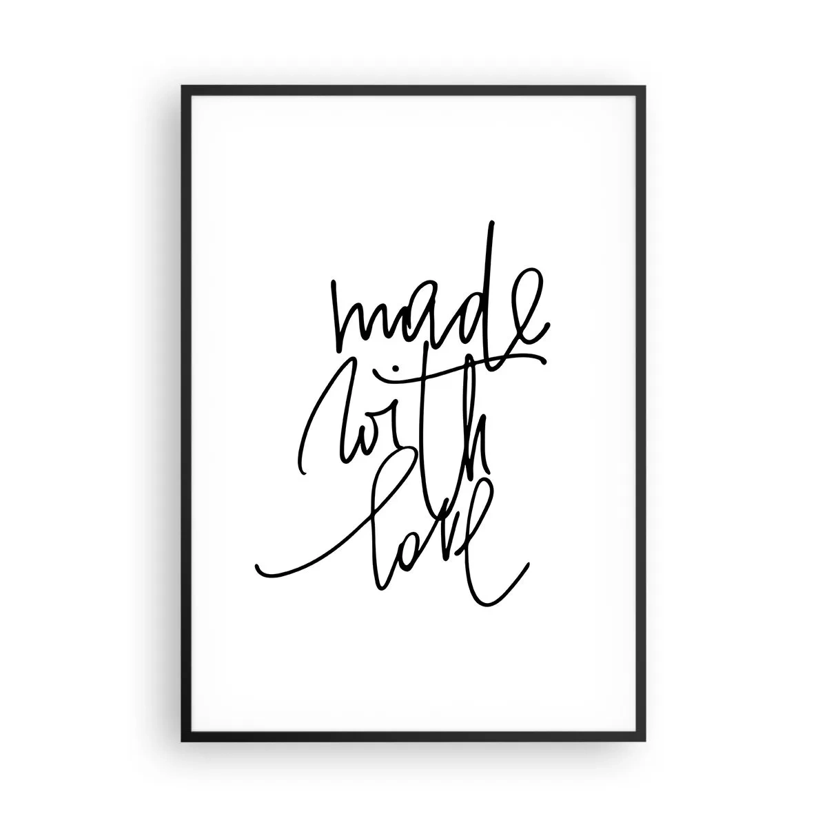 Poster in cornice nera - La migliore marca - 70x100 cm