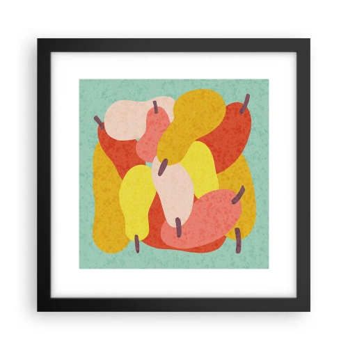 Poster in cornice nera - Assaggia il sole estivo - 30x30 cm