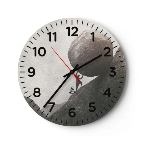 Orologio da parete - Orologio in Vetro - Credo contro ogni speranza - 30x30 cm