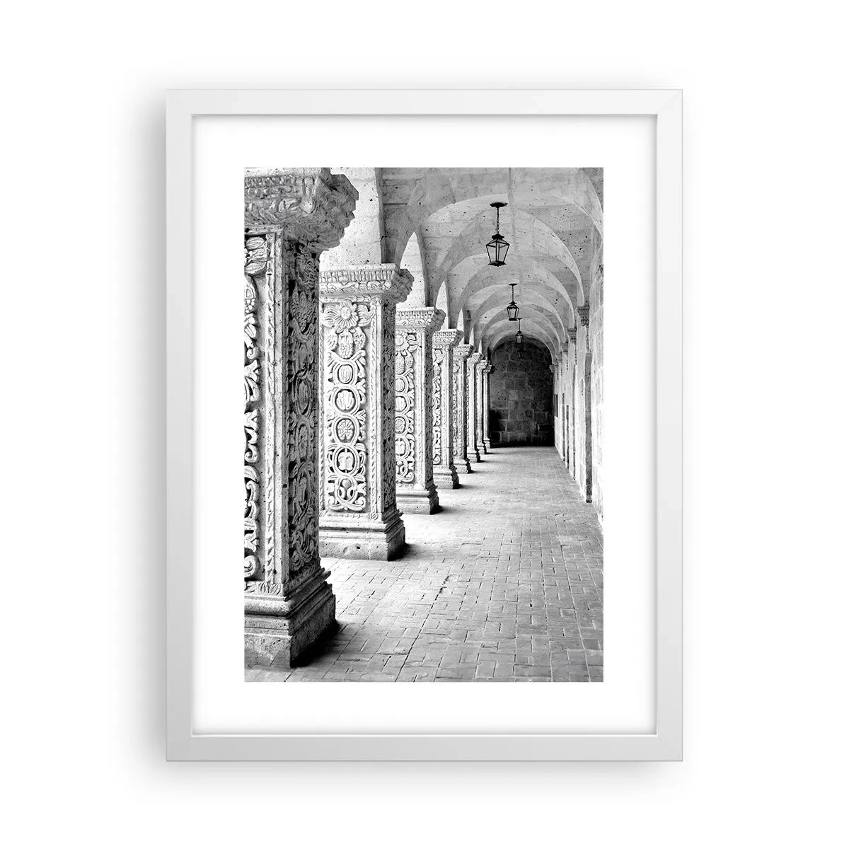 Poster in cornice bianca - Dove porterà? - 30x40 cm