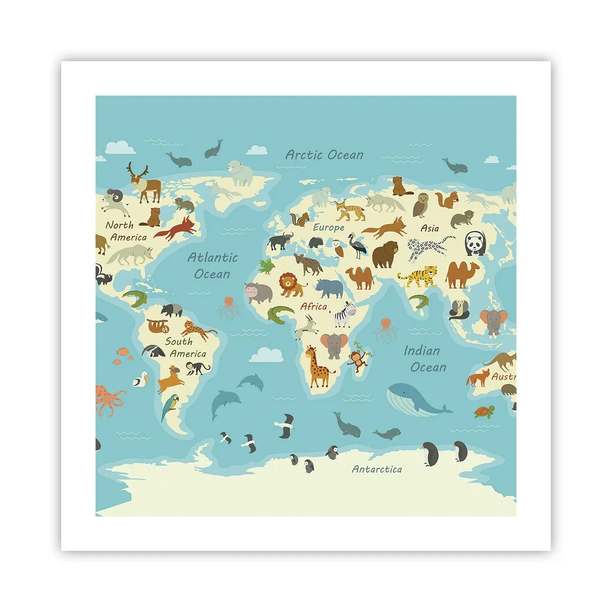 Poster - Buoni vicini - 50x50 cm