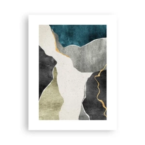 Poster - Composizione mosaico con filo d'oro - 30x40 cm