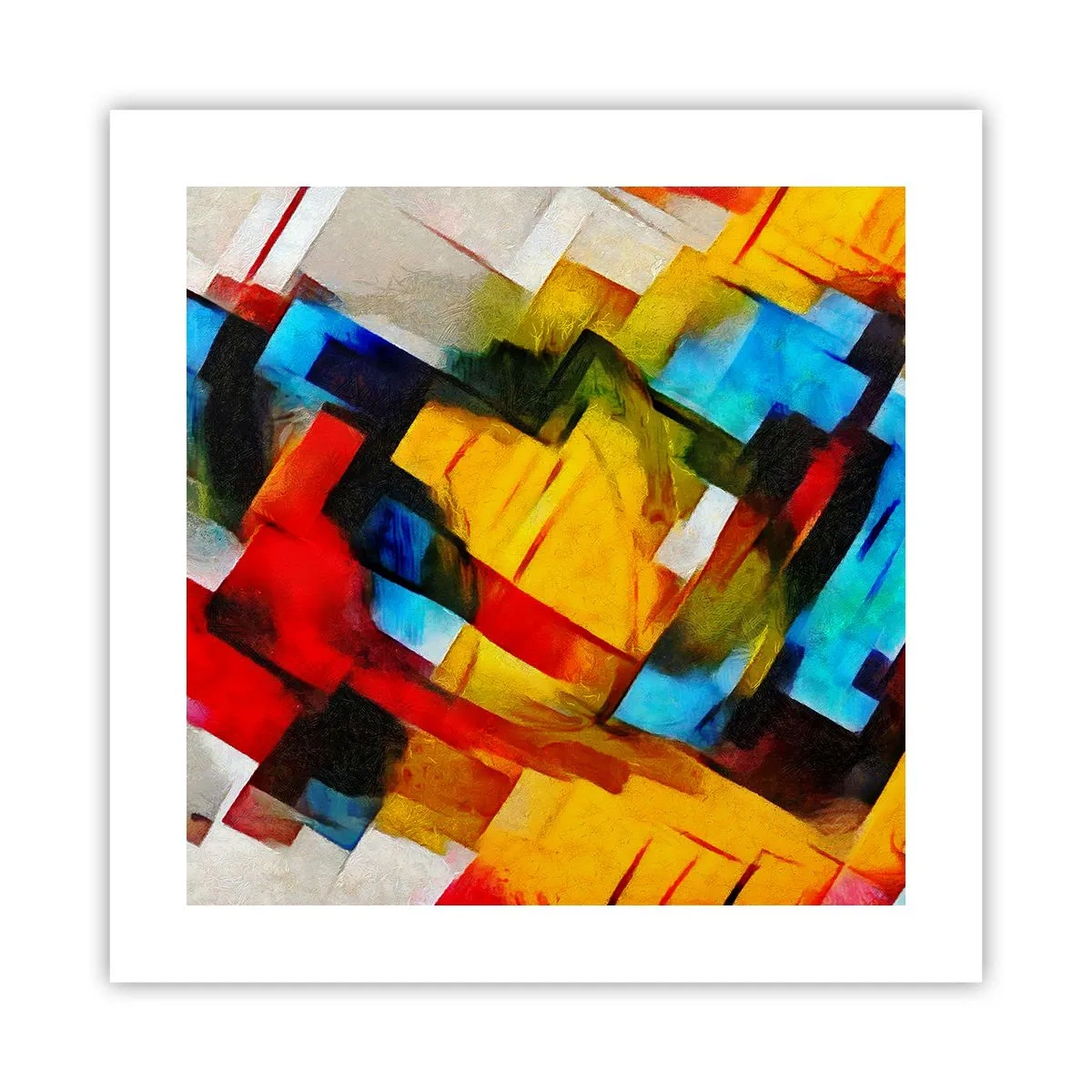 Poster - Intreccio multicolore - 40x40 cm
