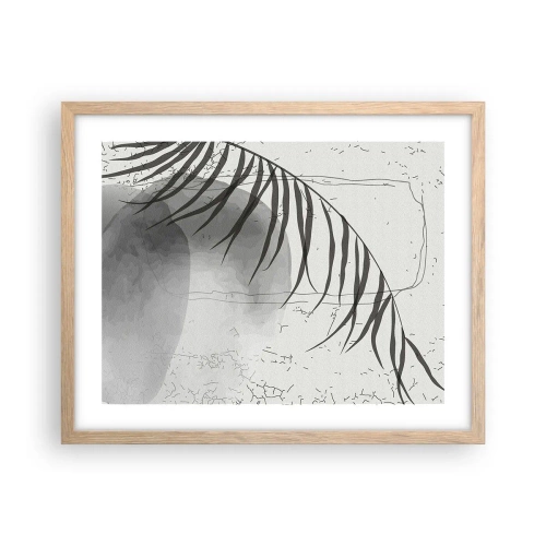 Poster in cornice rovere chiaro - La delicata esoticità della natura - 50x40 cm