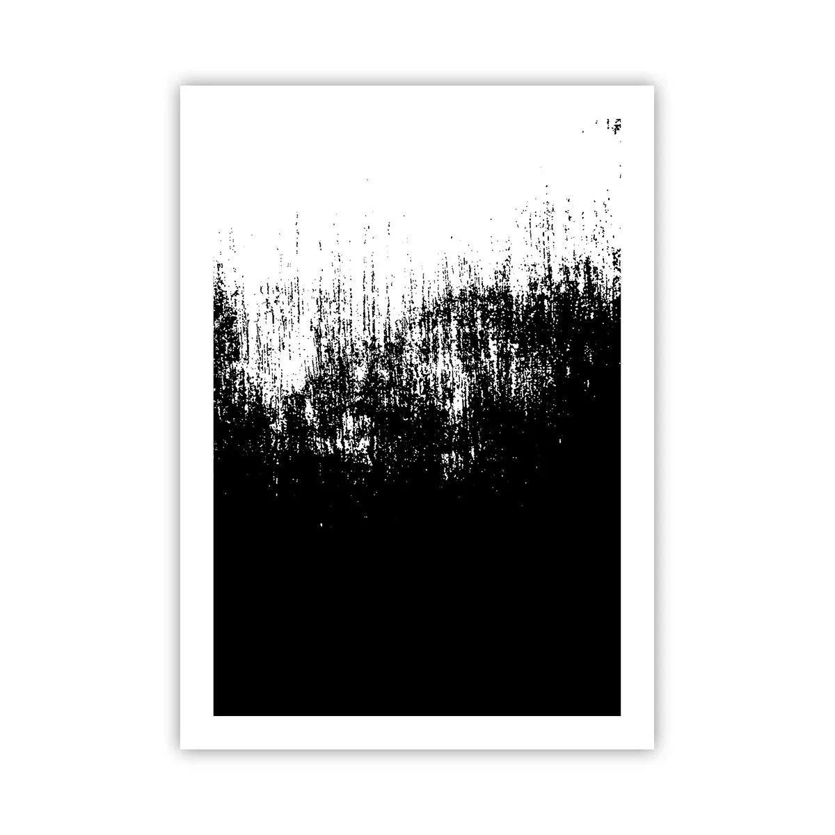 Poster - Composizione astratta in bianco e nero - 50x70cm - E il vincitore è... - Decorazione murale moderna per soggiorno e camera da letto ARTTOR