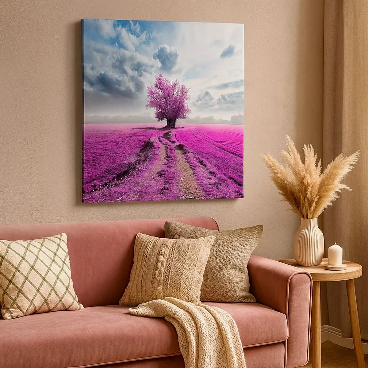 Quadro su tela - Stampe su Tela - Brughiera selvatica - 30x30 cm