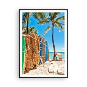 Poster in cornice nera - Divertimento sotto il sole - 70x100 cm