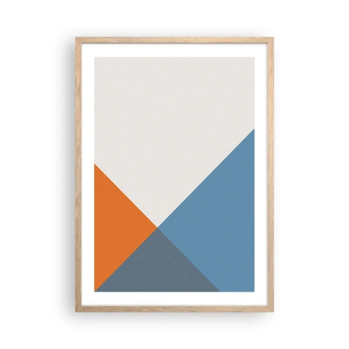 Poster in cornice rovere chiaro - Ad angolo... - 50x70 cm