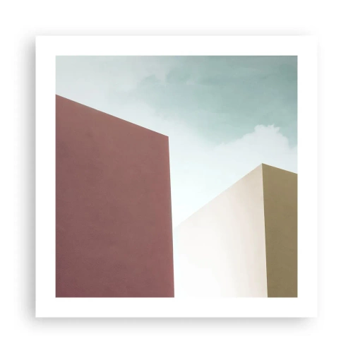 Poster - Geometria di un'estate assolata - 50x50 cm