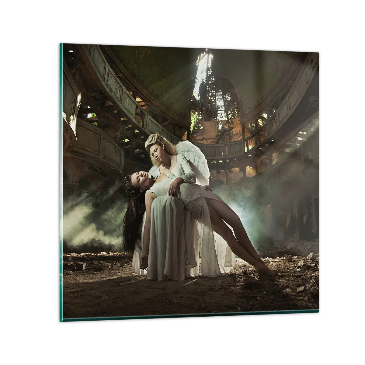 Quadro su vetro - Lo spirito dell'antico teatro - 50x50 cm