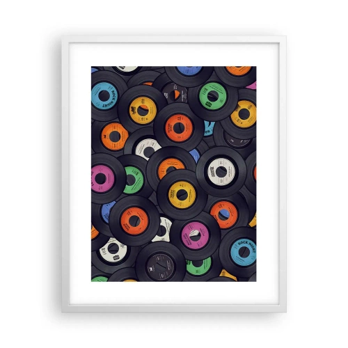 Poster in cornice bianca - I colori della classicità - 40x50 cm