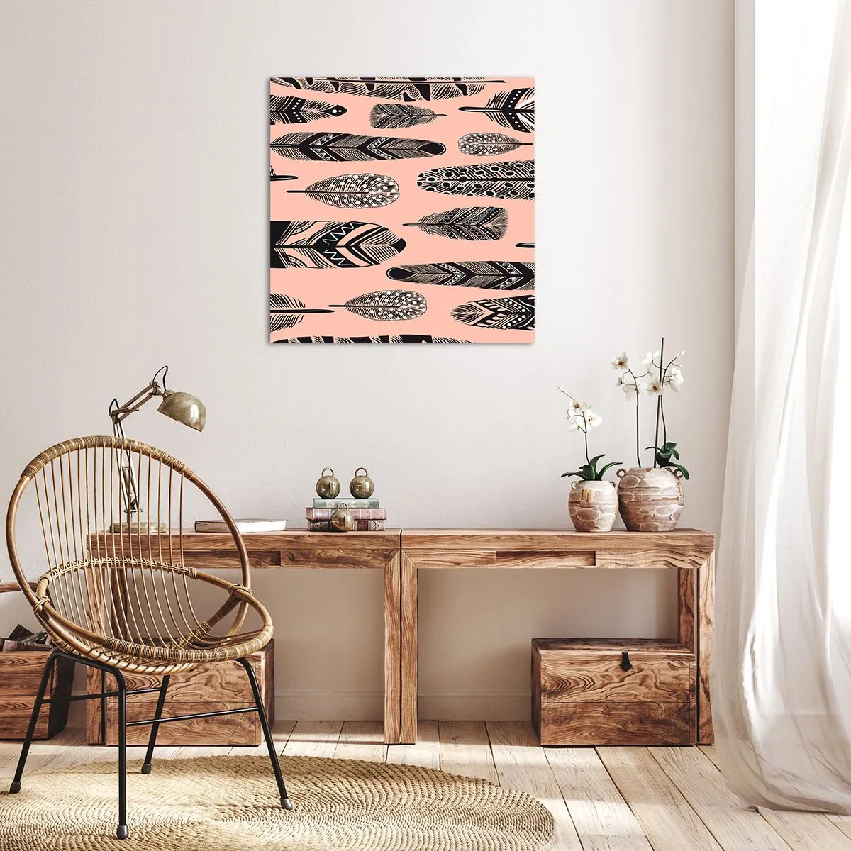 Quadro su tela - Stampe su Tela - Collezione indiana - 70x70 cm