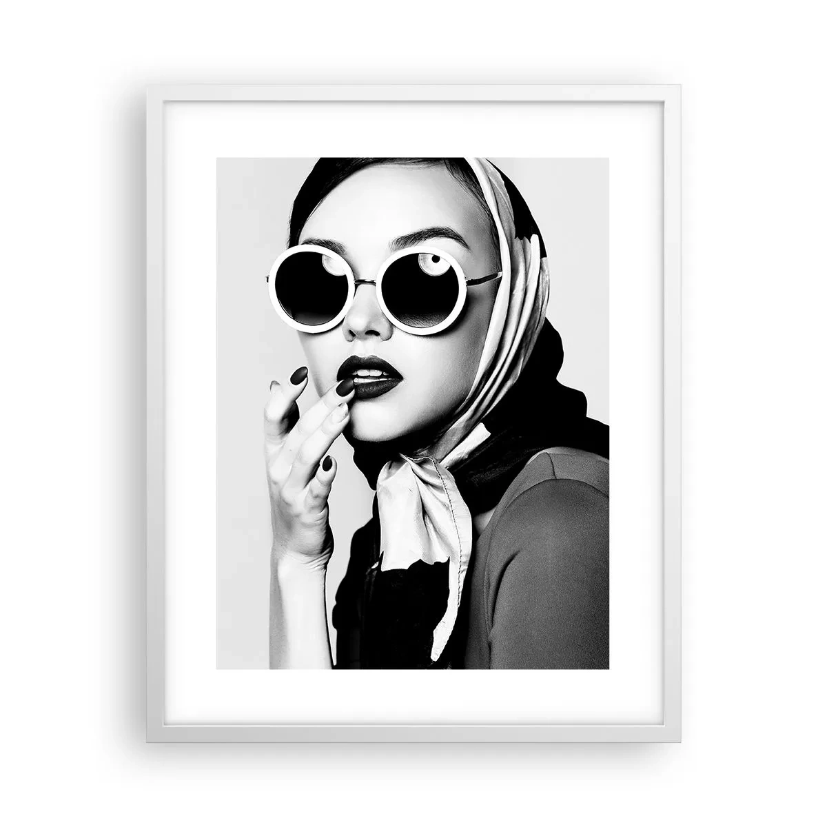 Poster in cornice bianca - Saluti dagli anni '60 - 40x50 cm