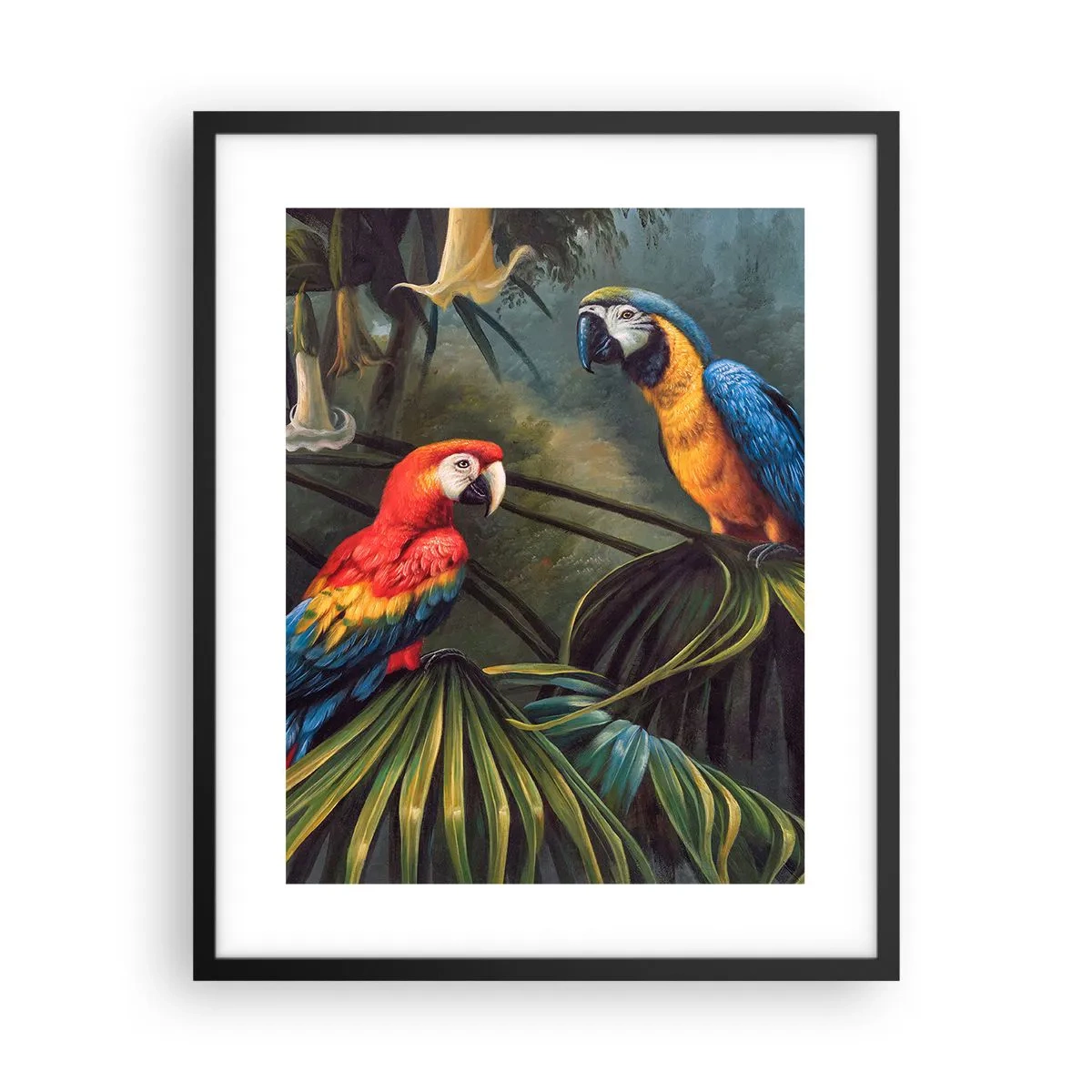 Poster in cornice nera - Romanticità ai tropici - 40x50 cm