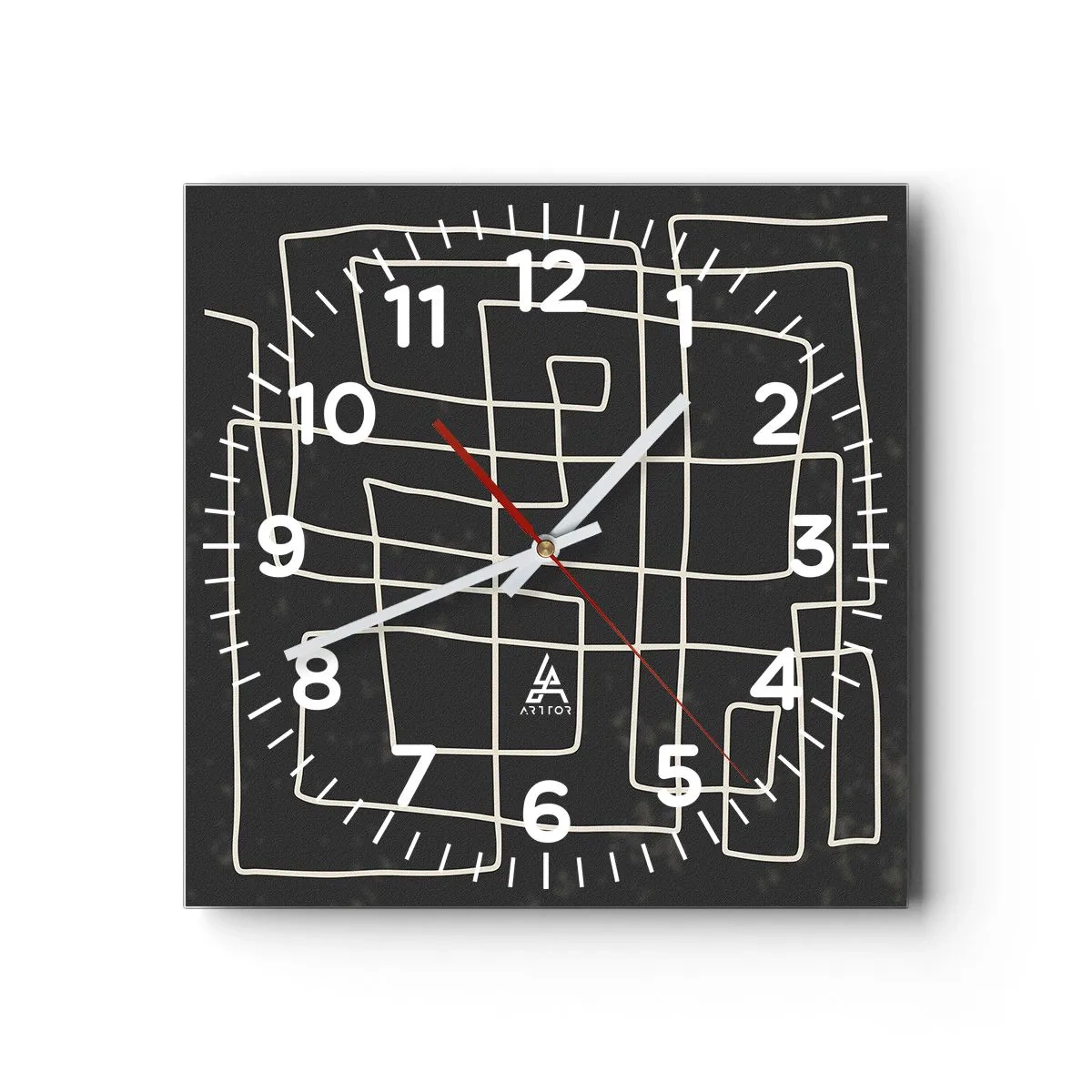 Orologio da parete - Orologio in Vetro - Non è così semplice - 40x40 cm