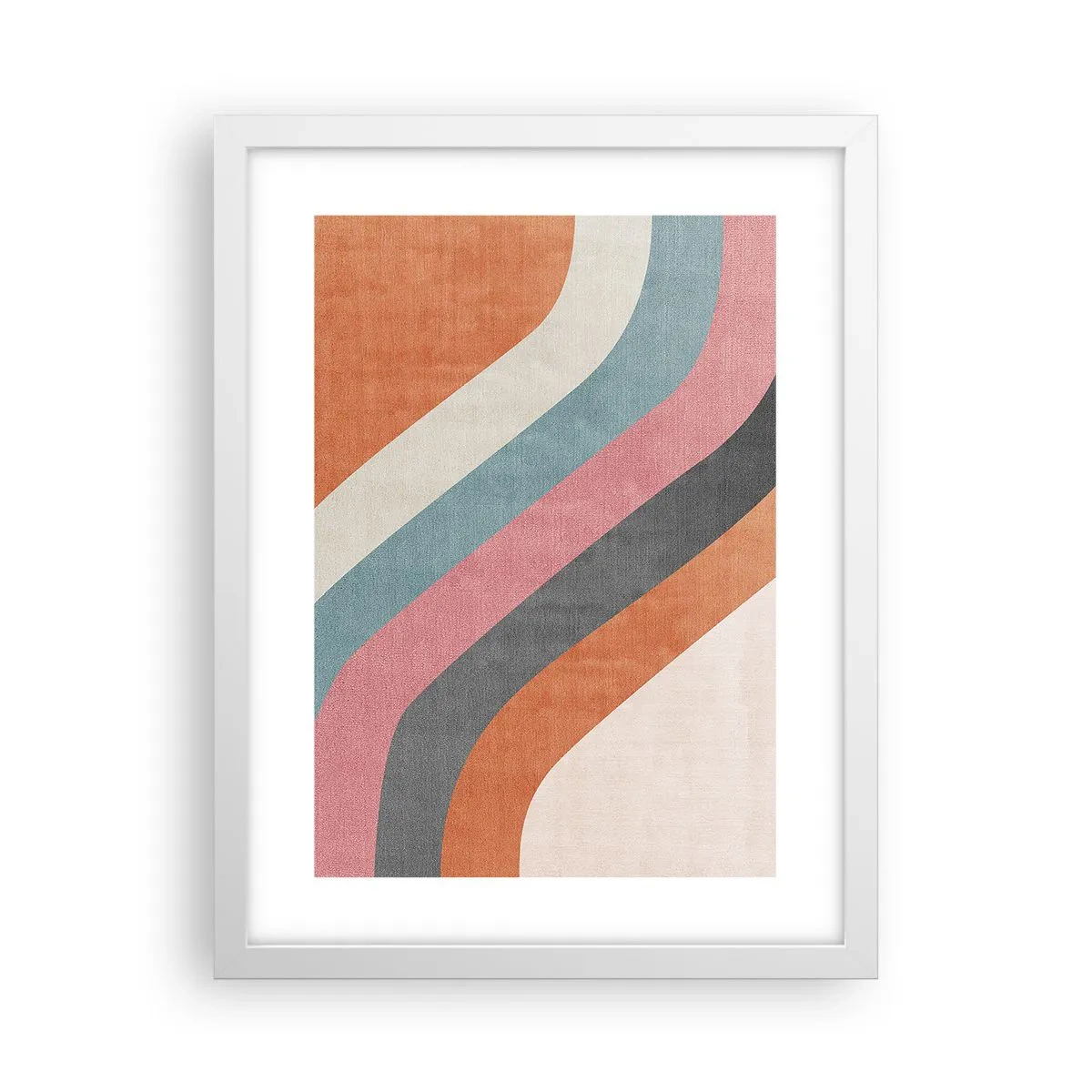 Poster in cornice bianca - Composizione diagonale: movimento - 30x40 cm