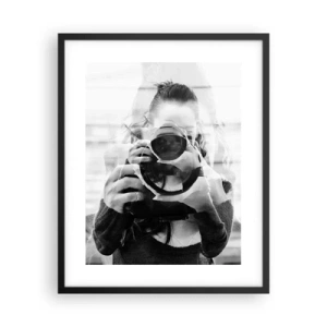 Poster in cornice nera - Il creatore e il materiale - 40x50 cm