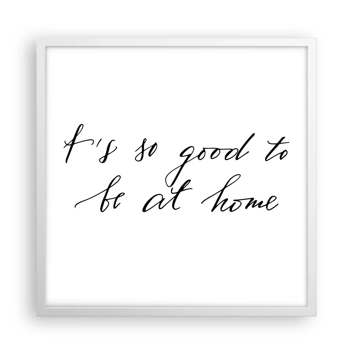 Poster in cornice bianca - Tutta la verità - 50x50 cm