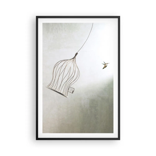 Poster in cornice nera - Nel proprio elemento - 61x91 cm