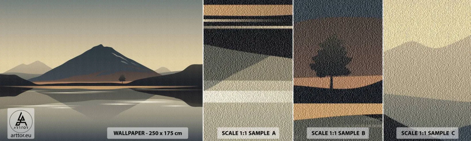 Campione Di Fotomurale Standard Eco - Immagine speculare - Iceberg, Pezzo, Paesaggio - 100x30 cm