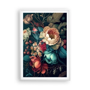 Poster in cornice bianca - Il fascino del 19esimo secolo - 70x100 cm