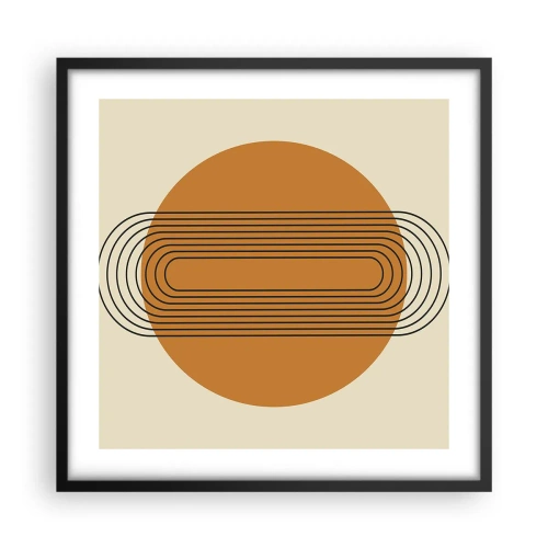 Poster in cornice nera - Piano perfetto - 50x50 cm